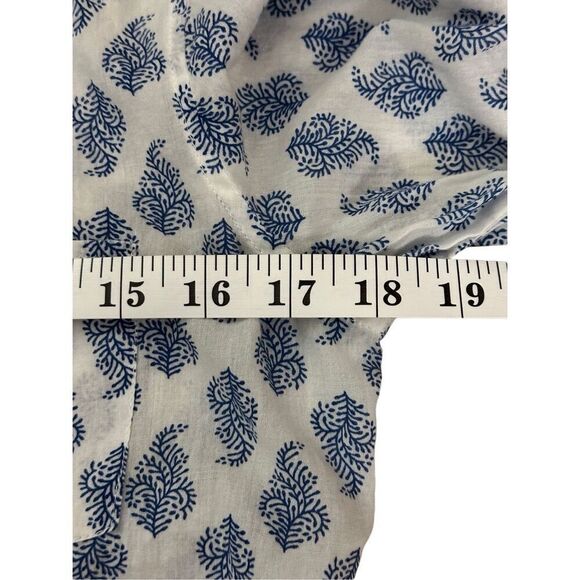 NILI LOTAN NL SHIRT - BLUE/WHITE PAISLEY - Picture 4 of 6